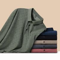 Polo informal de manga larga para hombre, color sólido, transpirable, cómodo, versátil, moderno, novedoso - details 2