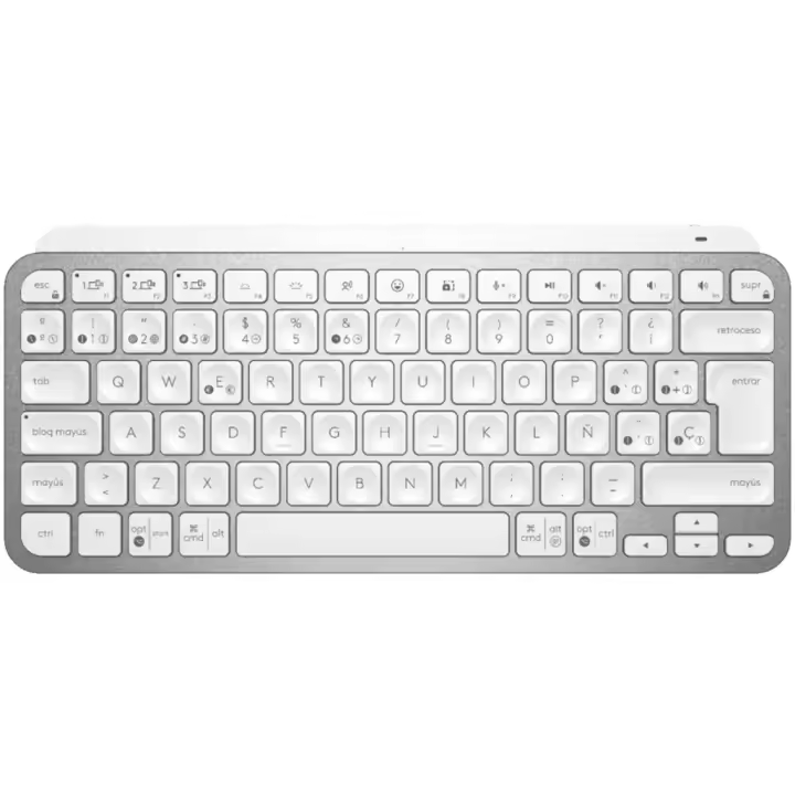 Teclado inalámbrico Logitech MX Keys gris pálido español QWERTY - 1