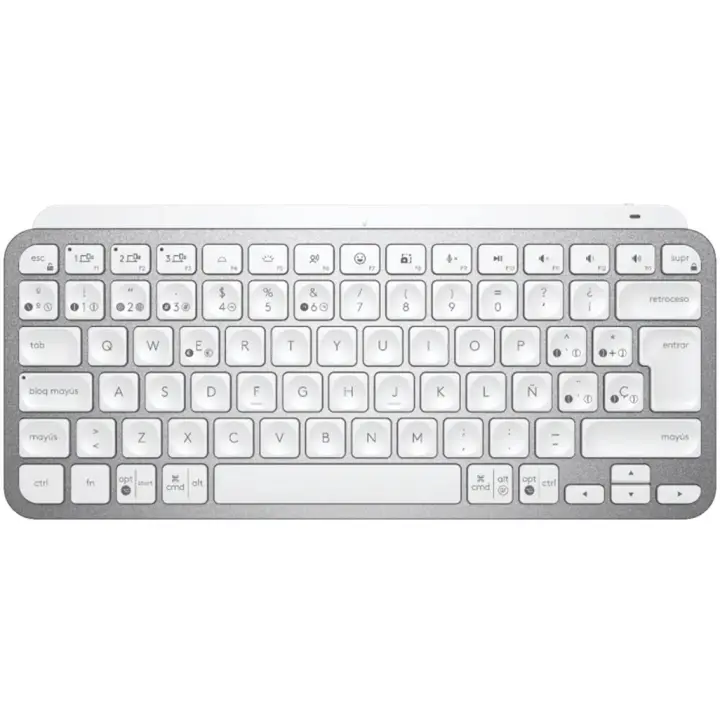 Teclado inalámbrico Logitech MX Keys gris pálido español QWERTY - 1
