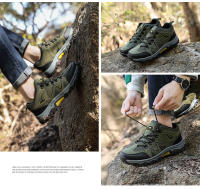 Zapatos de senderismo con cordones para hombre, botas deportivas para escalada, caza táctica, Trekking, montaña, zapatillas impermeables - details 12
