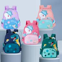 Mochila escolar de gran capacidad para niños, Bolsa Escolar Simple, impermeable, ligera, Oxford, dinosaurio, equipaje - details 0