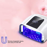Secador de esmalte de Gel de fondo reflectante para uñas, lámpara LED UV profesional, espejo de 96W, luz hine para manicura - details 5