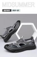 Baotou Sandalias antideslizantes transpirables para hombre, zapatos deportivos de malla ligeros y cómodos para caminar al aire libre en verano - details 6