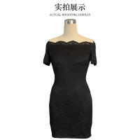 Vestido ajustado elegante de verano con hombros descubiertos para mujer - details 6