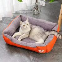 Casa de invierno suave y cálida para perro, alfombrilla impermeable para gato, cama para mascotas, casa para perros grandes, medianos y pequeños, Color cuadrado - details 3