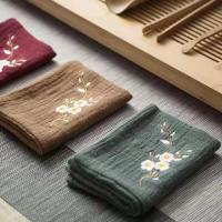 Toalla de té bordada, Toallas ligeras de algodón y lino, Paño de limpieza ultrasuave con toalla de absorción de agua, Toallas, Toalla, Toallas, Toalla, Toallas, - details 3