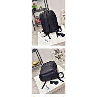 Mochilas de cuero PU impermeables, mochila escolar para hombre, bolsas de viaje para ordenador portátil de 14 pulgadas, alta capacidad - details 1
