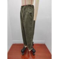 Pantalones largos de pana de cintura alta, casuales, de color sólido, holgados y rectos para mujer, otoño. - details 8