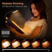 Luz LED De Lectura Recargable por USB, Lámpara Flexible De 360 ° Con 3 Modos De Iluminación, Protección Ocular - details 2