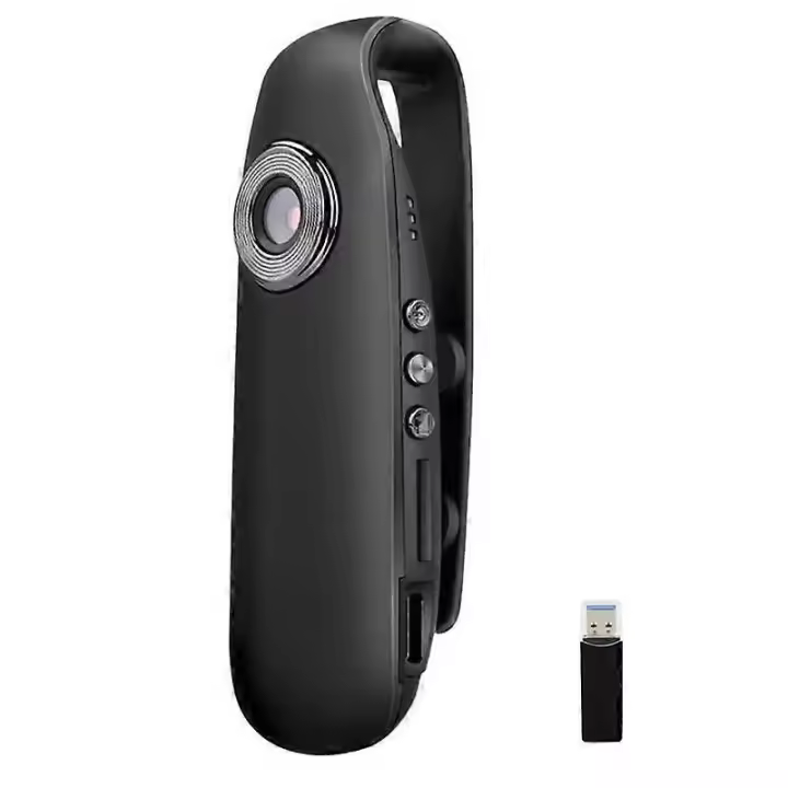 Cámara de Cuerpo de Policía Portátil Mini Cámara EU Plug Grabación de Video en 1080p - 1