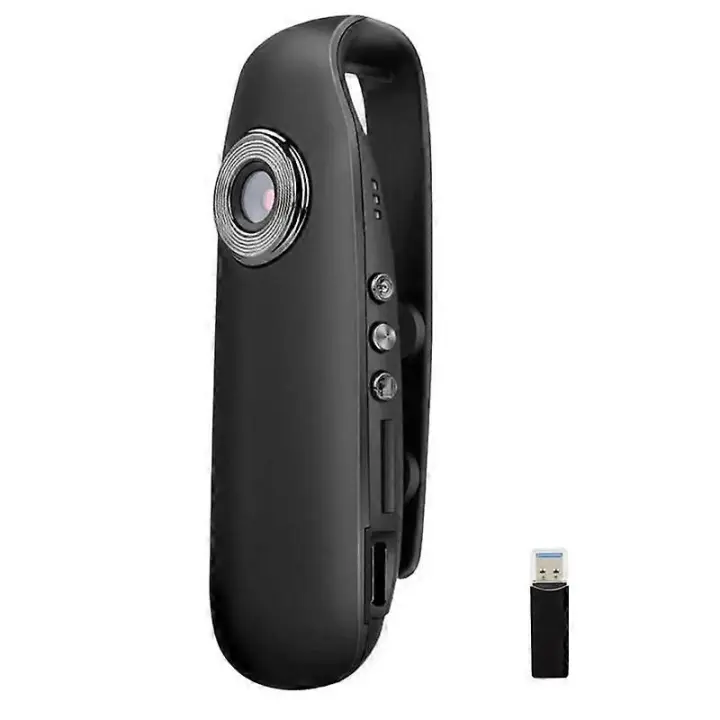 Cámara de Cuerpo de Policía Portátil Mini Cámara EU Plug Grabación de Video en 1080p - 1