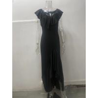 Flamin A Vestido de noche irregular y elegante con volantes y cuello en V - details 13