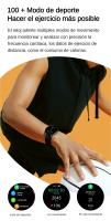 Reloj Inteligente Hombres Mujeres, Smartwatch con Llamadas Bluetooth, Notificaciones, Esferas Personalizables, Monitoreo de Frecuencia Cardíaca en Tiempo Real y Sueño, 100+ Modos Deportivos, Control de Música, Compatible con Android/iOS - details 12