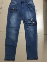 Jeans Retro Moto Biker Para Hombre Cierre Con Botón Y Cremallera Relleno Elástico Callejero Punk Skinny Denim Cargo Pantalones Y2K - details 6
