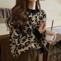 Suéteres de punto para mujer, Jersey holgado Vintage de estilo perezoso, blusa para mujer, jerséis con cuello redondo para otoño e invierno 2024 - details 0