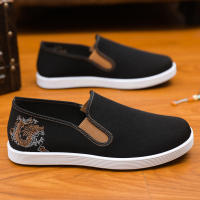 Zapatos Casuales para Hombres Primavera-Verano 2024 Punta Redonda Tela Elástica de Pekín - details 1