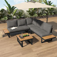 Set de Ocio en Jardín Posición de Esquina con Función de Relájate 5 Pasos Ajustables, Hasta 55° - details 14