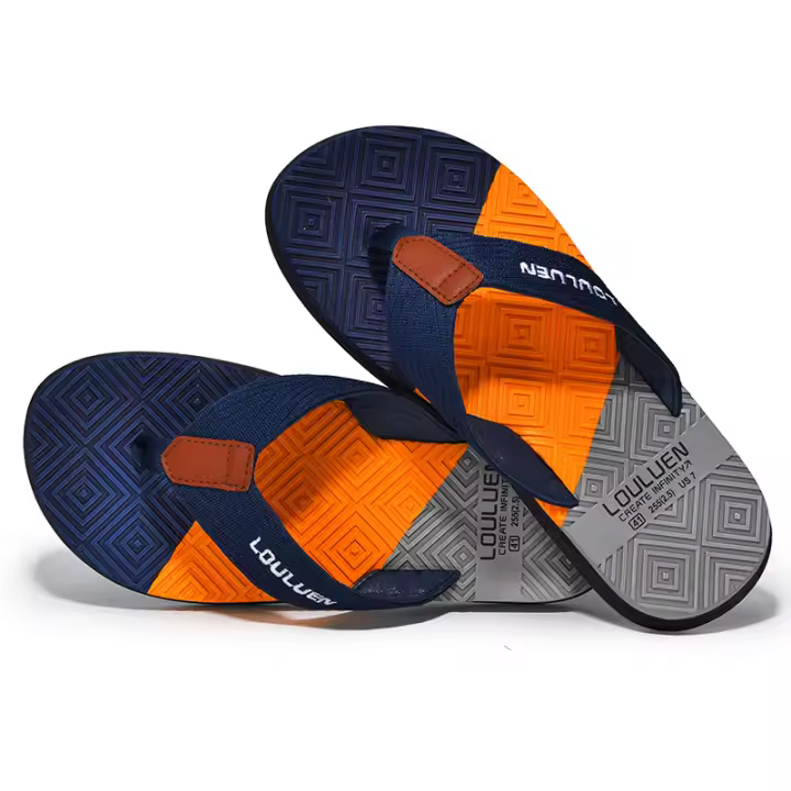 Verano zapatillas de playa chanclas de goma de los hombres antideslizante desgaste exterior casual sandalias de los hombres - 1