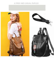 Mochila de Cuero Impermeable Antirrobo para Mujer, Bolso de Hombro, Mochila Escolar, Pequeño, informal, Bandolera - details 8