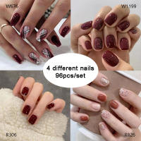 Uñas Postizas Francés Minimalistas 96 Piezas + 4 Pegamentos + 4 Archos De Uñas Para Un Apariencia Profesional Y Duradera - details 0