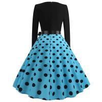 Vestido de fiesta elegante con estampado de notas musicales, vestidos Midi informales Retro Vintage para primavera y otoño - details 13