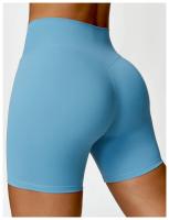 Pantalones cortos de Yoga sin costuras para mujer, mallas deportivas de LICRA de cintura alta, suaves, para gimnasio y entrenamiento - details 7