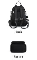 Mochila antirrobo de gran capacidad para mujer, morral escolar de nailon de alta calidad, diseño sólido, antisalpicaduras, novedad de 2023 - details 13
