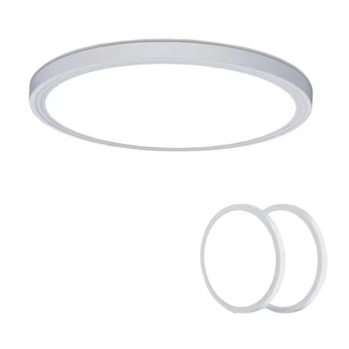 Goeco Luces LED modernas para baño 36W, luz neutra/blanca fría, diámetro de 40cm, IP44, eficiencia de energía Montaje semiflush - 1