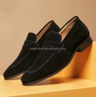 Zapatos informales de diseñador de moda de gamuza hechos a mano Oxford formales para hombre con logo Dropshipping - details 4