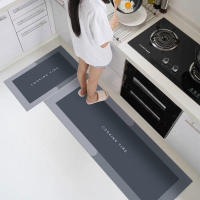Alfombra de cocina de tira larga, alfombrilla antideslizante lavable, absorbente para puerta de baño, Alfombra de tierra de diatomeas - details 4