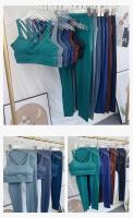 Conjunto de 2 piezas para mujer, leggings y ropa deportiva Fiess de 3 piezas, atuendo de gimnasio, sujetador de yoga, body para correr sin costuras, top, pantalón, 2024 - details 8