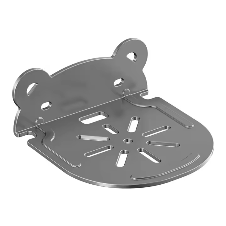 Soporte de Metal duradero para montaje en pared, soporte de proyector de monitoreo Compatible, soporte de enrutador gris, estante de almacenamiento para oficina - 1