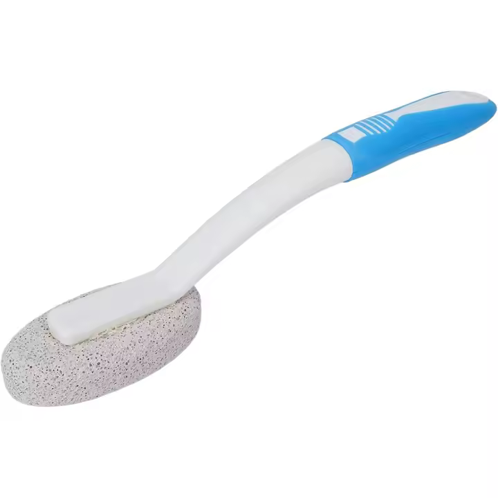 piedra pómez para limpieza de inodoros, elimina manchas de agua dura, cepillos de limpieza de baño, piedra pómez con mango para inodoros y piscinas. - 1