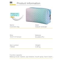 Bolsa de cosméticos portátil impermeable, bolsa de almacenamiento de cepillos cosméticos, bolsa de lavado transparente de Pu de gran capacidad, bolsa de almacenamiento de viaje - details 3