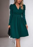 Primavera y otoño 2025 Vestido midi de mujer de moda de color sólido - details 19