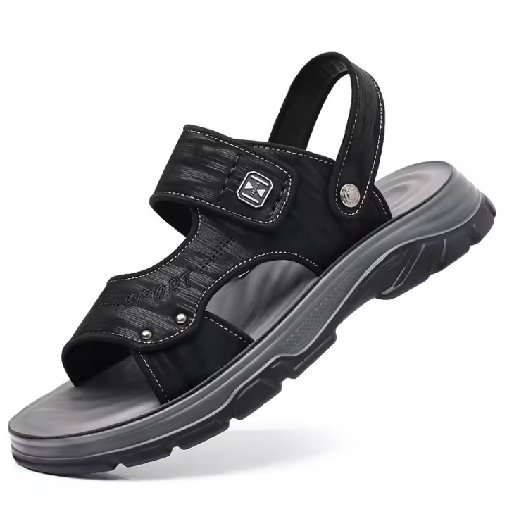 Nuevos Sandalias de Verano 2025 para Hombres Versátiles, Frescos, Antideslizantes, Zapatillas de Playa de Suela Suave - 1