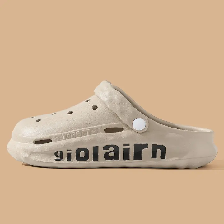 QYCKABY-Zapatillas de exterior para hombre y mujer, zuecos cómodos de suela suave, diseño informal, sandalias de jardín, 2024 - 1