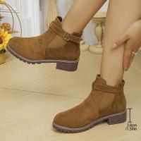 Botas cortas informales para mujer, zapatos planos martin - details 2