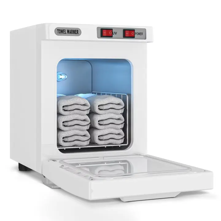 Armario Calentador de Toallas con UV - 5L Gran Capacidad, Calentamiento Rápido, Desinfección para Spa, Salón de Belleza y Hogar - 1