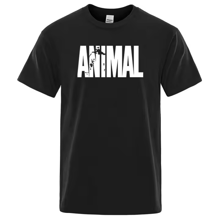 Ropa deportiva con estampado animal para hombre, ropa de manga corta de algodón, estilo informal, ropa de verano 2022 - 1