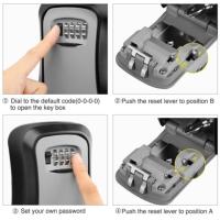 Cajas de seguridad montadas en la pared para interiores y exteriores, caja de seguridad de plástico de ingeniería, estuche de almacenamiento con cerradura - details 5