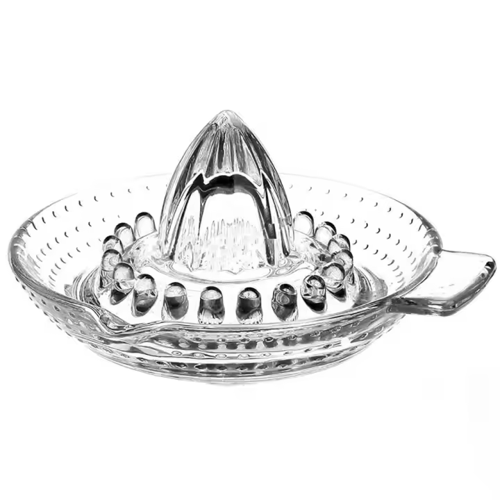 Exprimidor de limón transparente de vidrio duradero, exprimidor Manual de naranja, suministros de barra, herramienta de fruta - 1
