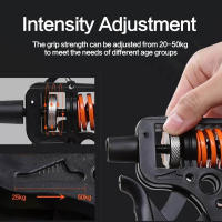 Entrenador de Fuerza de Agarre Ajustable Equipo de Gimnasio de Fitness para Mejorar la Fuerza de la Mano 25-50kg - details 5