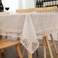 Orgullosas fundas protectoras de papel pintado semitransparente Ence blanco y rosa para fiestas de bodas, manteles bordados, paños de cocina, - details 16