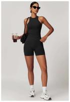 Pantalones cortos deportivos sin costuras para mujer, monos push-pull de cintura alta para gimnasio, ropa de yoga - details 15