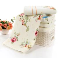 Toalla con estampado de flores para bebé, paño de baño suave y absorbente, de algodón, para ducha y cara, 74x34cm - details 9