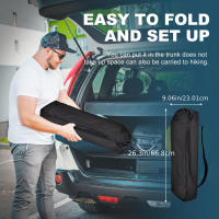Mesa De Camping Plegable Para 1 Persona, Con Superficie De Aluminio Resistente, Ideal Para Camping, Playa, pícnic Y Mucho Más - details 5