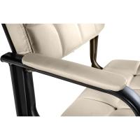 B Tapizada En Cuero Sintético I Silla De Espera con Reposabrazos I Silla Confidente con Base De Metal I Color:, Color:Negro - details 61