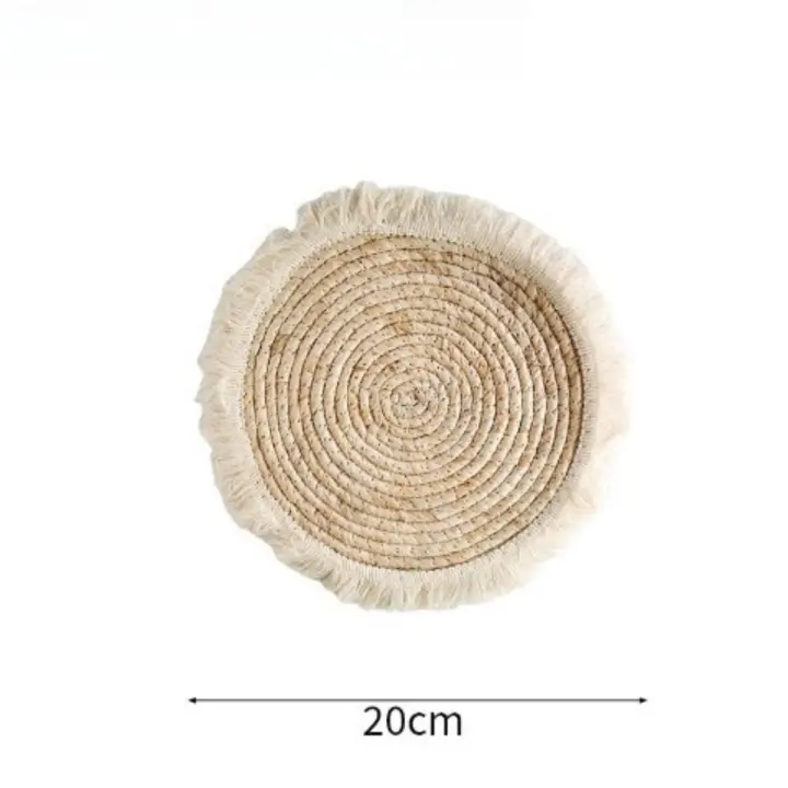 Decoración creativa de ratán para pared de salón, colgante de pared de fondo para comedor, viento wabi, colgante de pared de entrada para dormitorio - 1