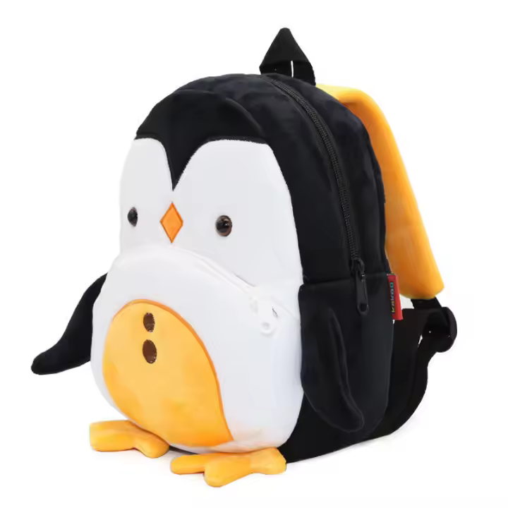 Mochila Escolar Primaria Suave 3D Dibujos Animados de Animales Bolsas de Viaje para Niñas - 1